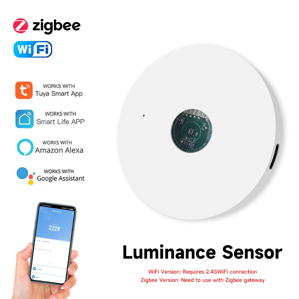 Home Automation Technology - Tuya WiFi/ZigBee Lichtsensor Luminantiesensor Verlichting Helderheidsdetector