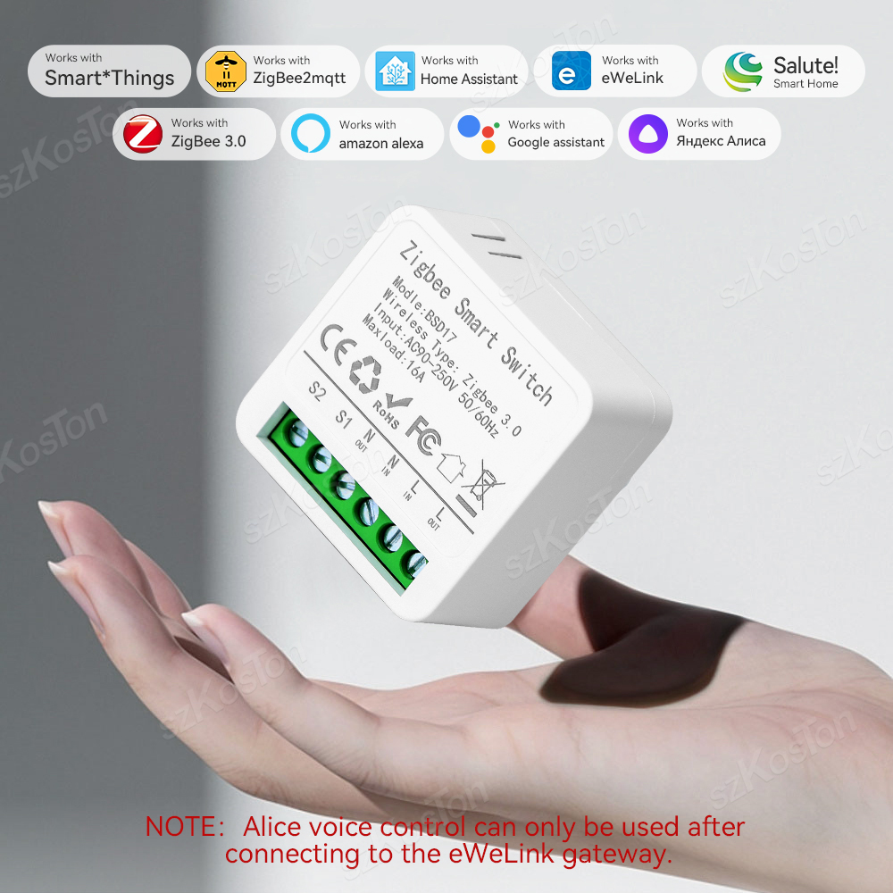 Home Automation Diy - 16A Mini ZigBee Smart Switch eWeLink