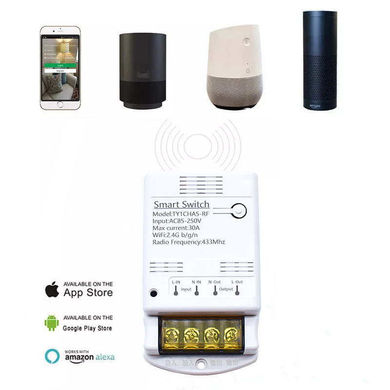 Wifi 30A Relaismodule 85-250V  - Home Automation Technology recensie en prijs