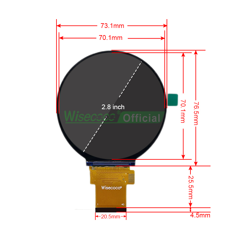 Wisecoco 2.8 Inch Ronde Displa - Home Automation Technology recensie en prijs