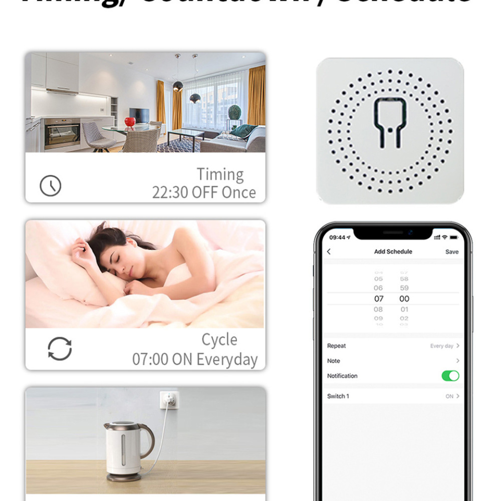 Smart Home WiFi-schakelmodule  - Diy Smart Home Automation Devices recensie en prijs