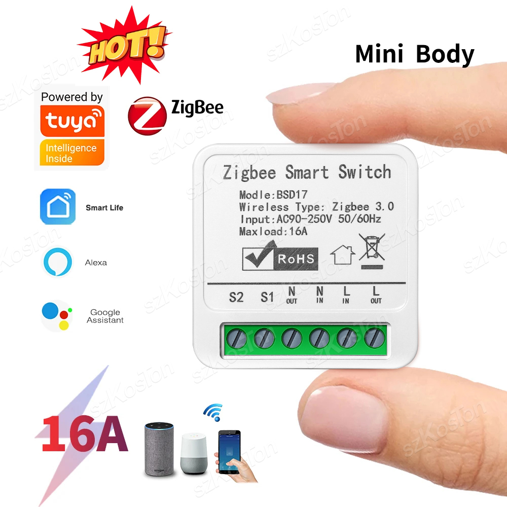 16A Tuya ZigBee Smart Switch M - Diy Home Automation Hub recensie en prijs